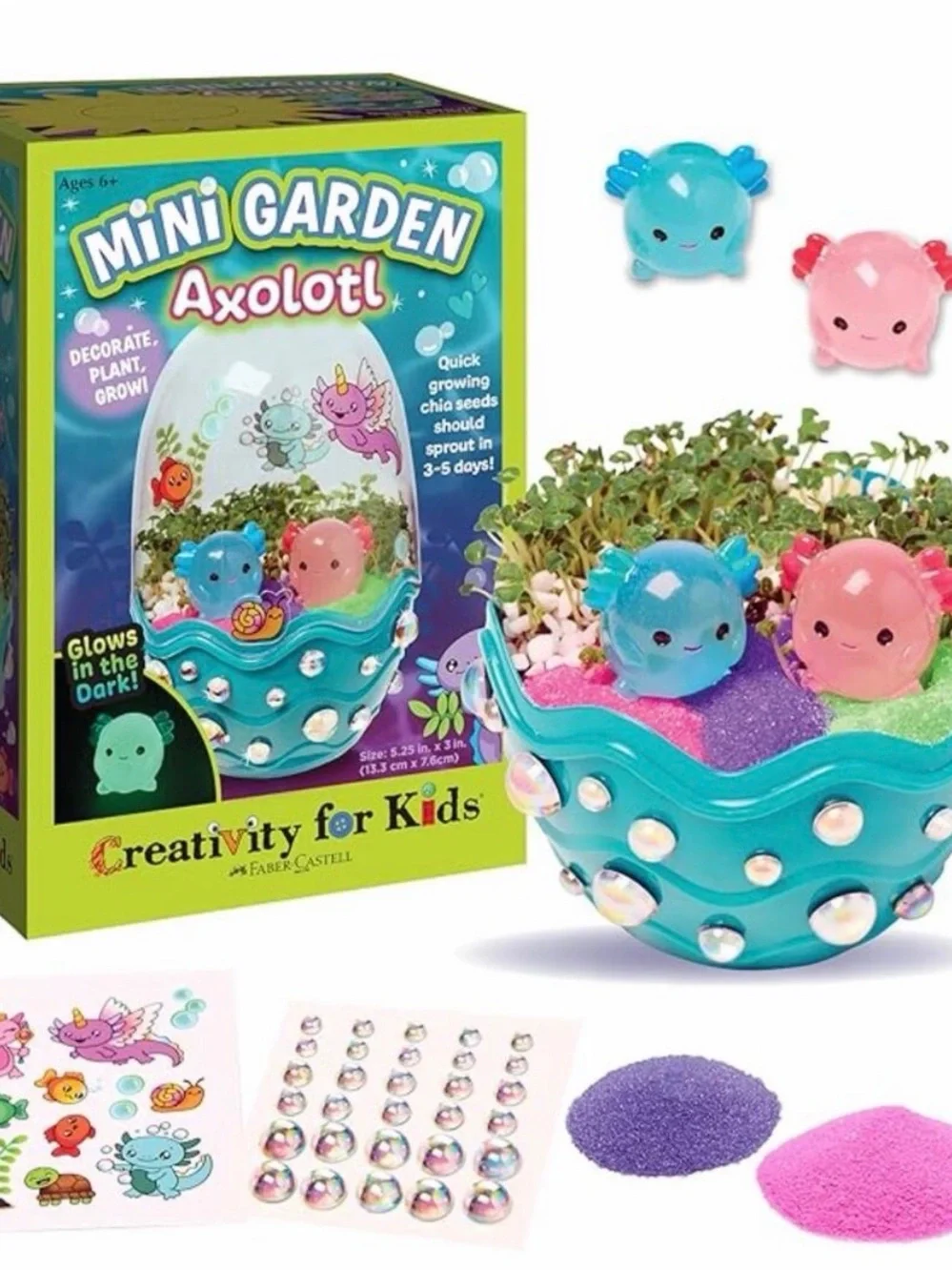 Mini Garden Axolotl Kids Toy - Chia Garden